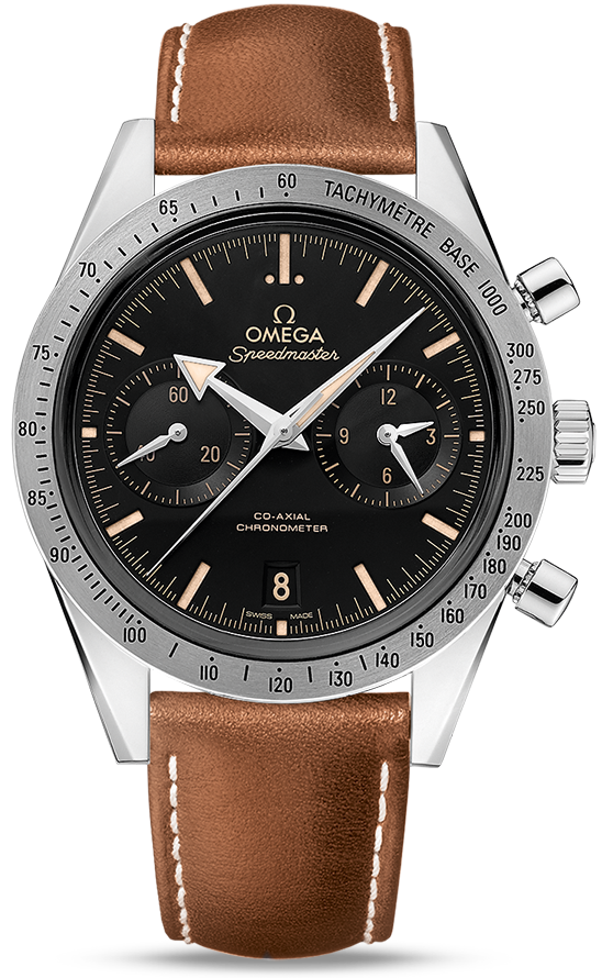 SPEEDMASTER 57 AUTOMATIC 41,5MM STEEL BLACK LEATHER