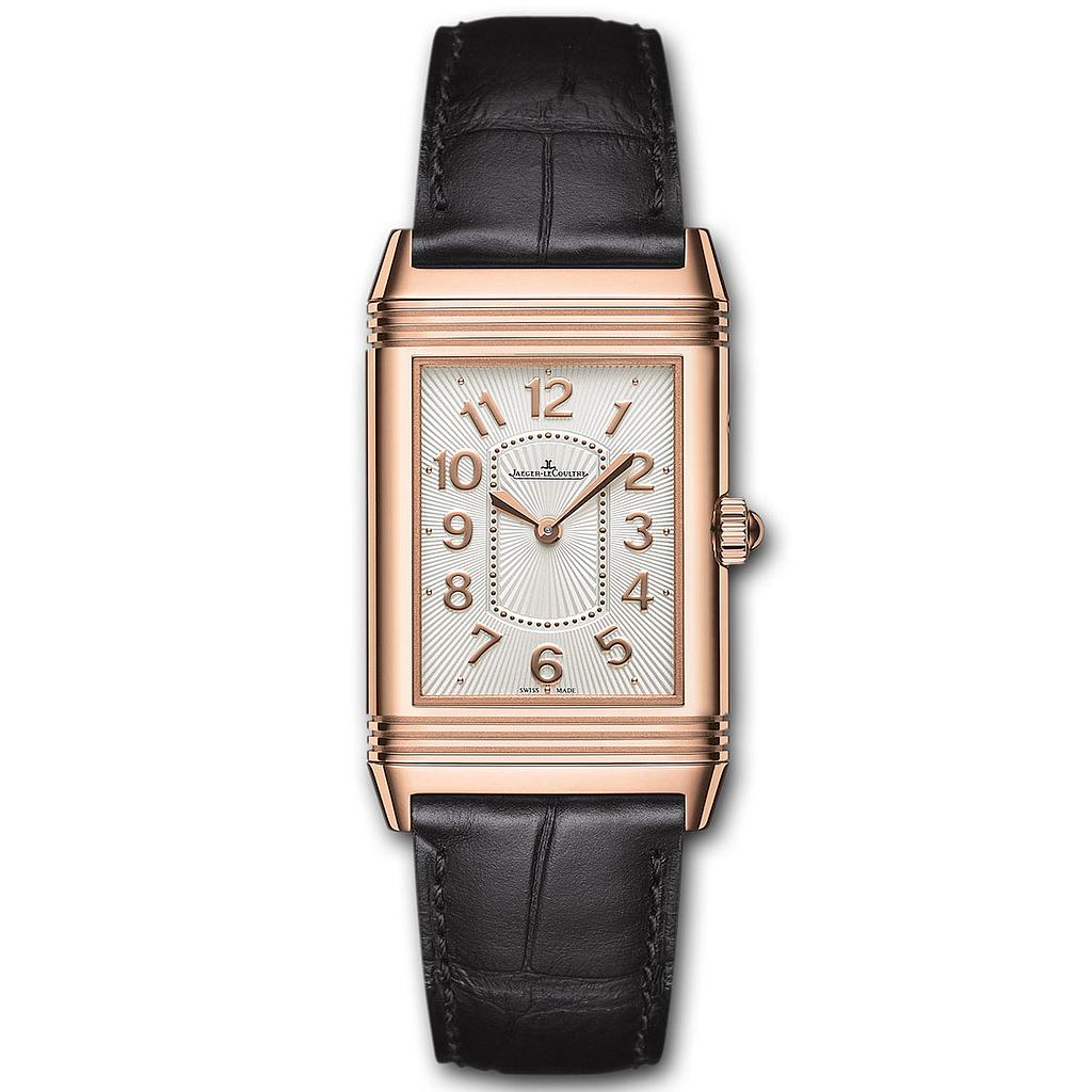 REVERSO GRAND REVERSO ULTRA THIN DUOFACE MANUAL WOUND 24MM ROSE GOLD SILVER ALLIGATOR