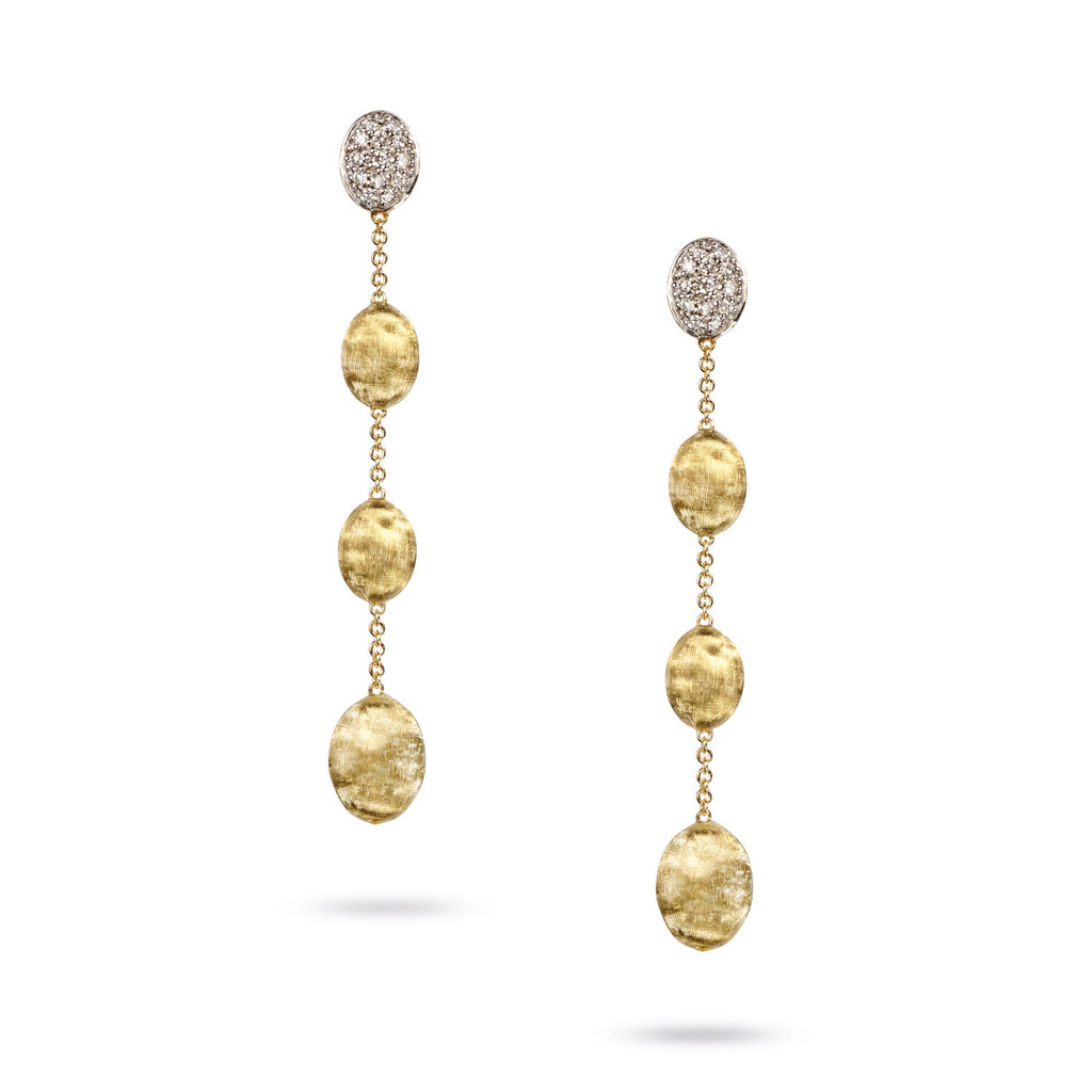 MARCO BICEGO SIVIGLIA EARRINGS 4.24 18K YELLOW AND WHITE GOLD