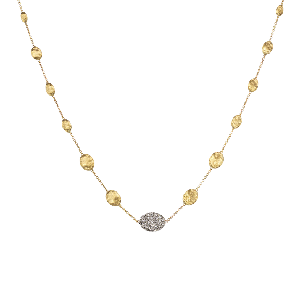MARCO BICEGO SIVIGLIA NECKLACE 11.5 18K YELLOW AND WHITE GOLD 46CM
