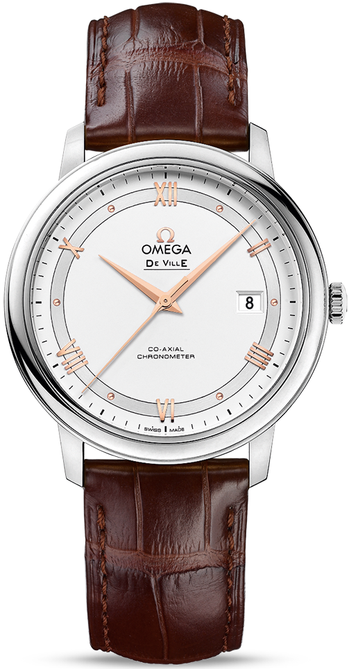 DE VILLE PRESTIGE AUTOMATIC 39,5MM STEEL SILVER ALLIGATOR