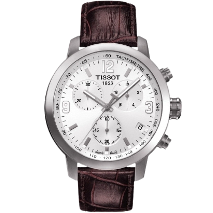 T-SPORT PRC 200 QUARTZ 42MM STEEL WHITE ALLIGATOR