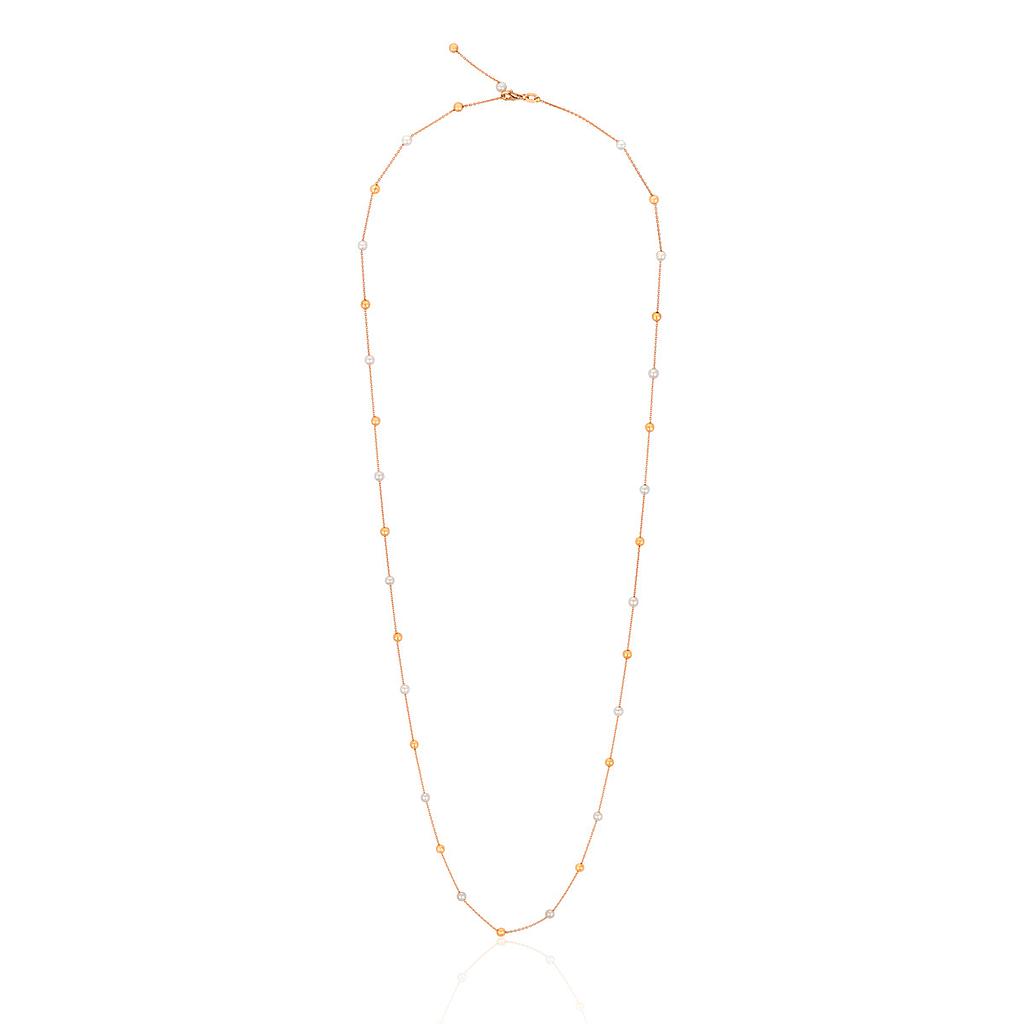 GOLD & ROSES SUNRISE NECKLACE 5.84 18K YELLOW GOLD 85CM