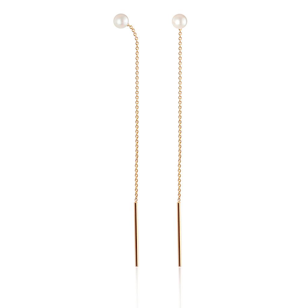 GOLD & ROSES SUNRISE EARRINGS 1.15 18K YELLOW GOLD