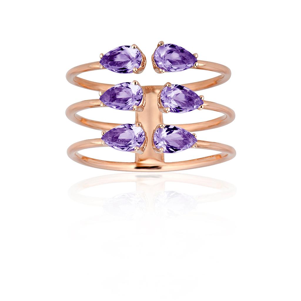 GOLD & ROSES PINK LADY RING 3.46 18K ROSE GOLD 14