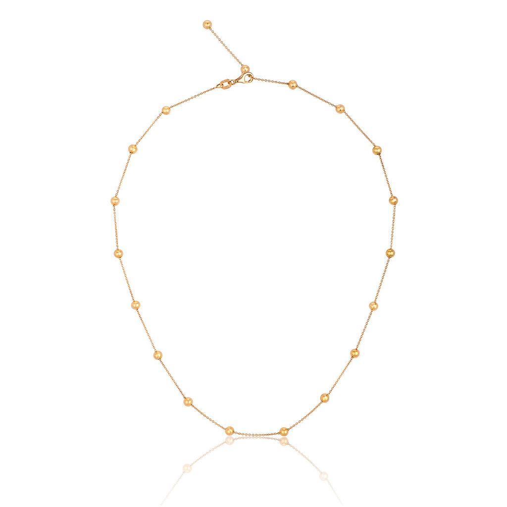GOLD & ROSES SUNRISE NECKLACE 4.52 18K YELLOW GOLD 45CM