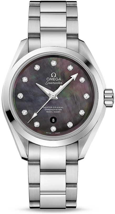 SEAMASTER AQUA TERRA 150M MASTER CO AXIAL AUTOMATIC 34MM STEEL GREY STEEL
