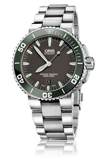AQUIS DATE AUTOMATIC 43MM STEEL GREY STEEL