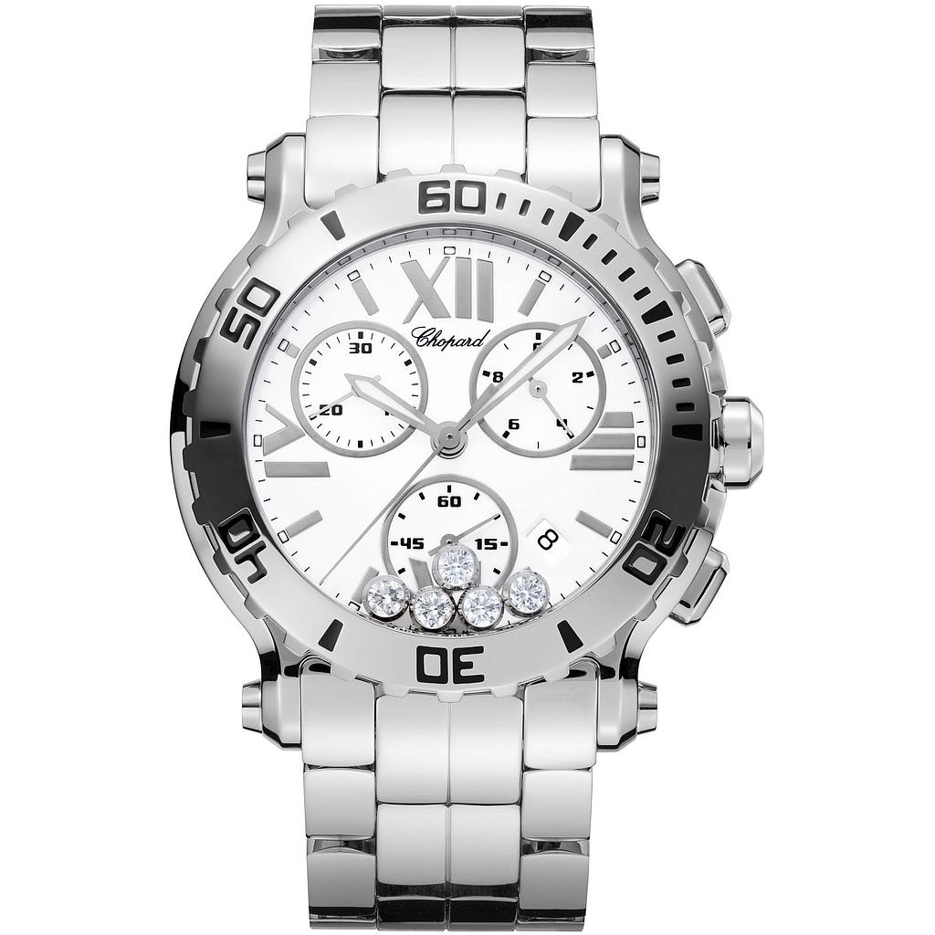 HAPPY SPORT CHRONO QUARTZ 42MM STEEL WHITE STEEL
