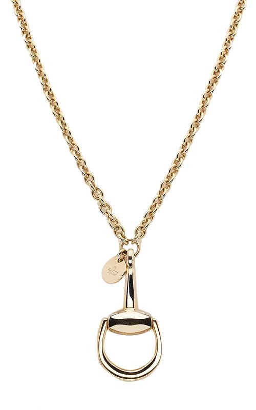 GUCCI HORSEBIT NECKLACE 42CM 17.0 18K ROSE GOLD