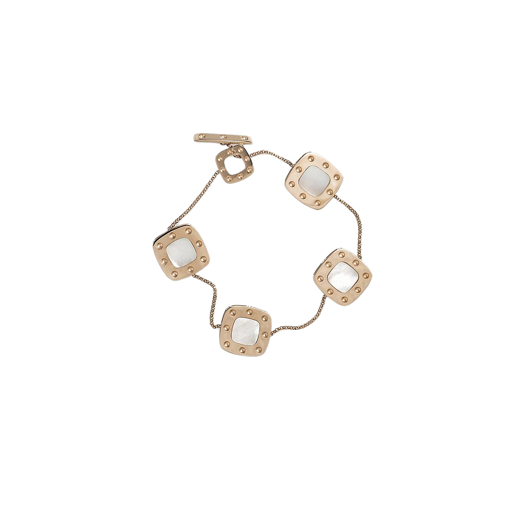 ROBERTO COIN POIS MOI BRACELET 10.82 18K ROSE GOLD 18CM