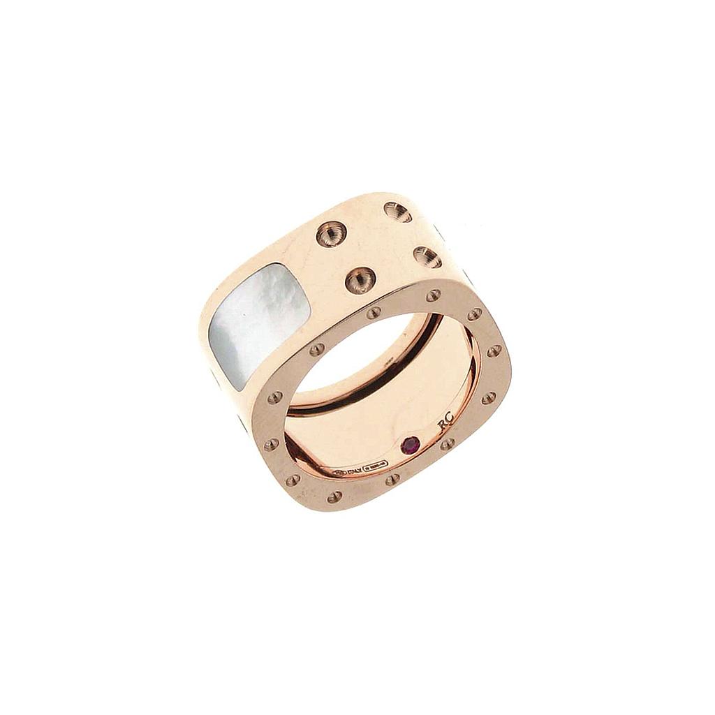 ROBERTO COIN POIS MOI RING 10.75 18K ROSE GOLD 13