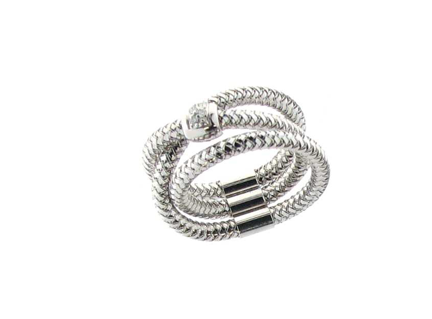 ROBERTO COIN PRIMAVERA RING 3.75 18K WHITE GOLD 15