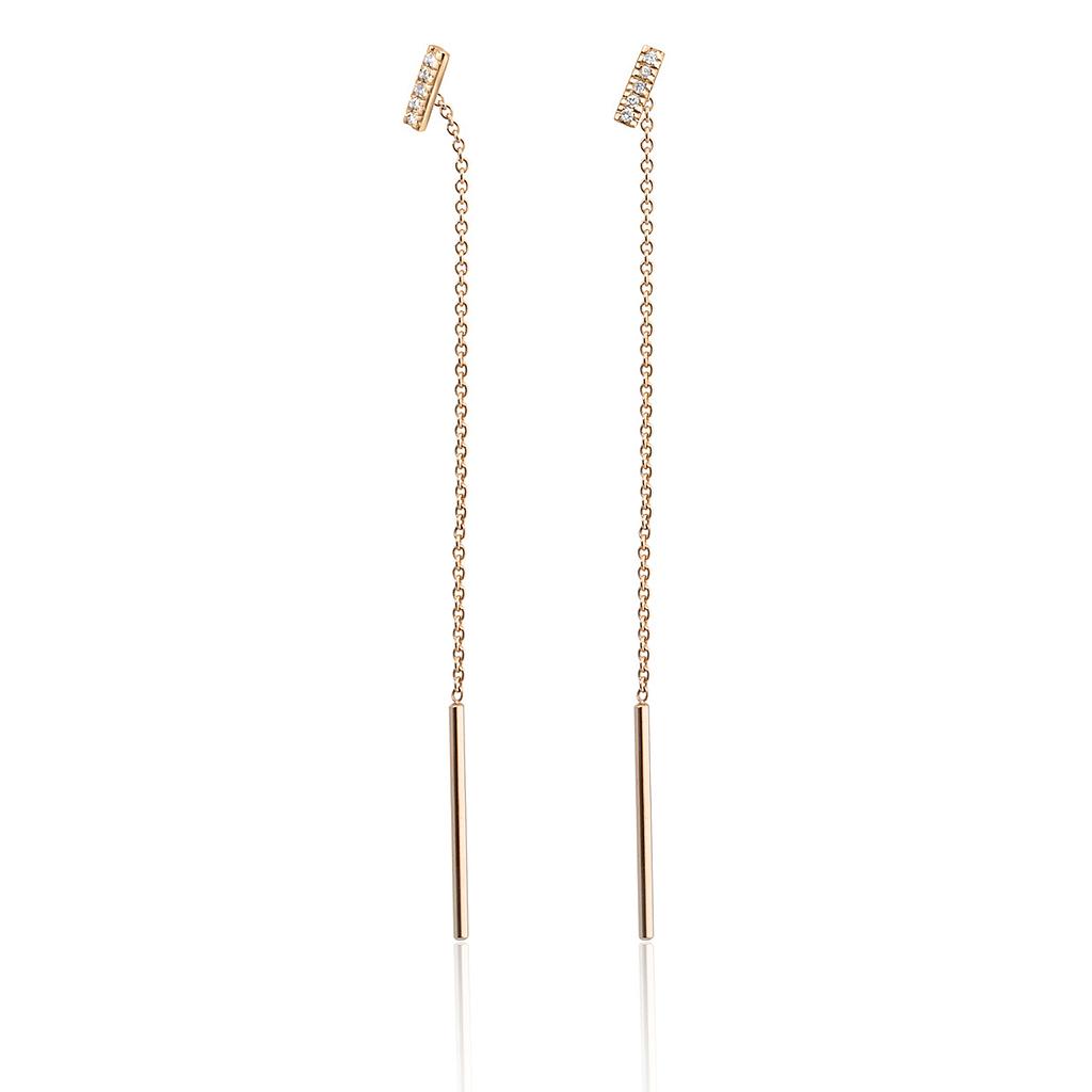 GOLD & ROSES B.T.S. EARRINGS 0.0 18K ROSE GOLD