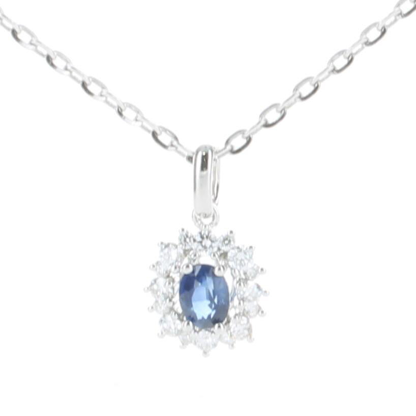GENEVE NECKLACE PENDANT 0.93 18K WHITE GOLD
