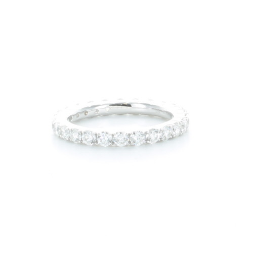 GENEVE RING ETERNITY 3.28 18K WHITE GOLD 55