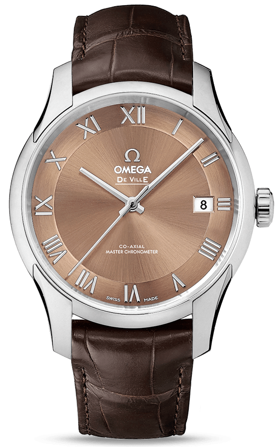 DE VILLE HOUR VISION CO AXIAL AUTOMATIC 41MM ROSE GOLD BRONZE ALLIGATOR