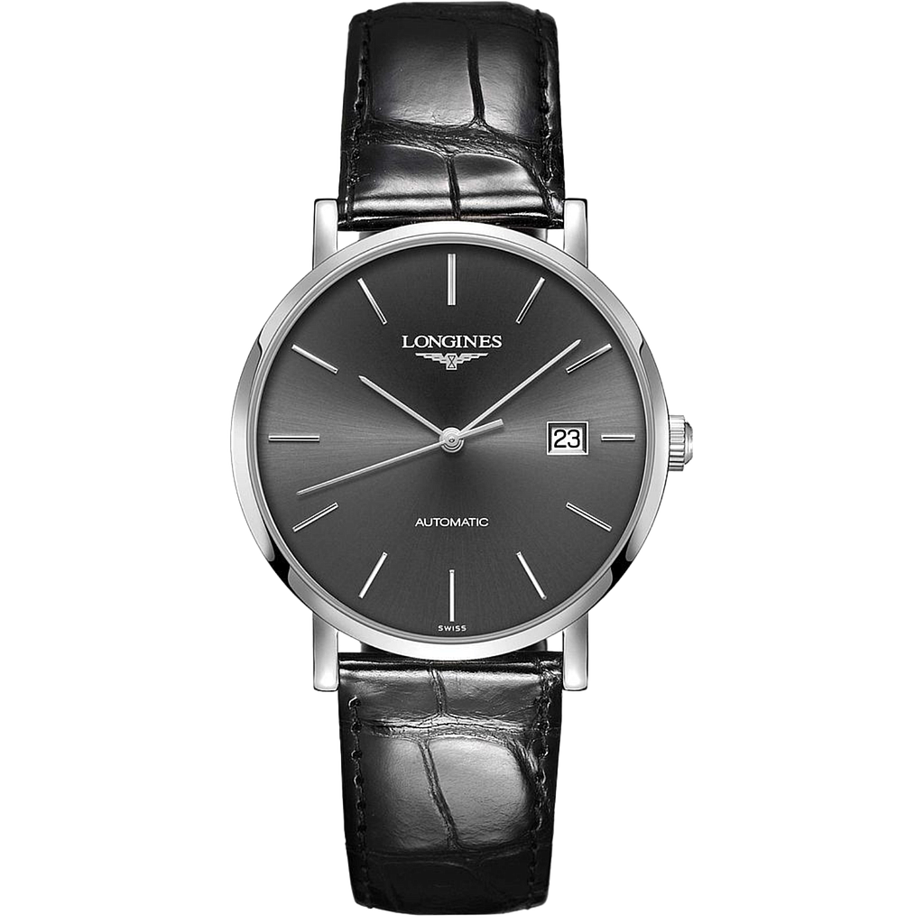 ELEGANT AUTOMATIC 39MM STEEL BLACK ALLIGATOR