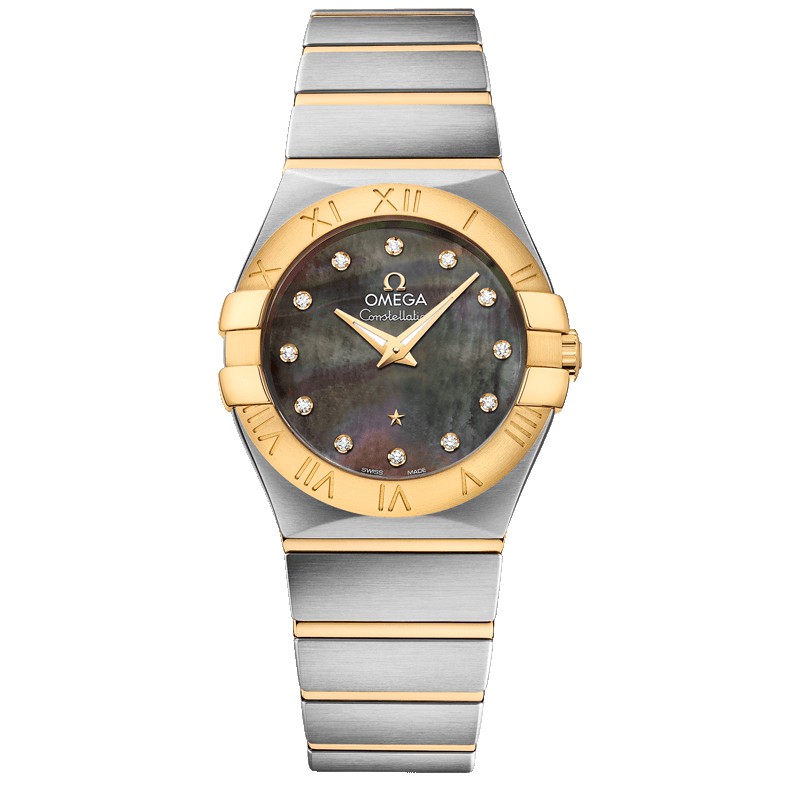 CONSTELLATION TAHITI QUARTZ 27MM STEEL BLACK STEEL & GOLD