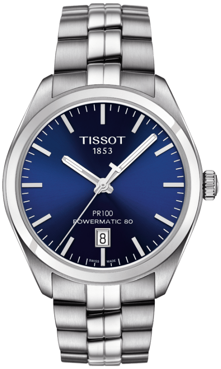 T-CLASSIC PR 100 AUTOMATIC 39MM STEEL BLUE STEEL