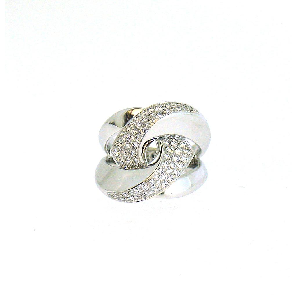 GENEVE RING 10.21 18K WHITE GOLD 15