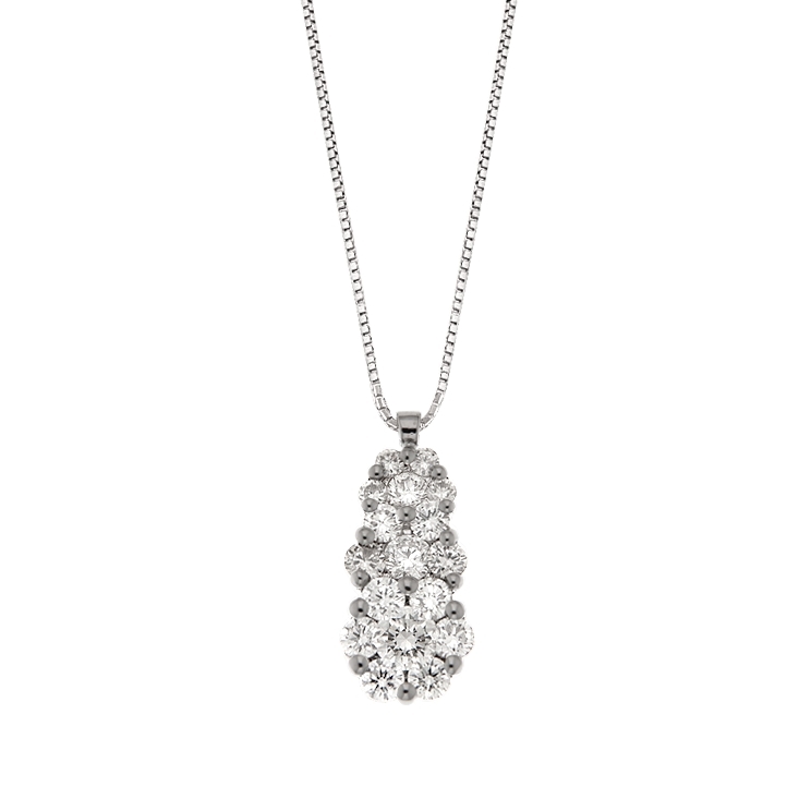 GENEVE CLASSIC NECKLACE 2.75 18K WHITE GOLD 42CM