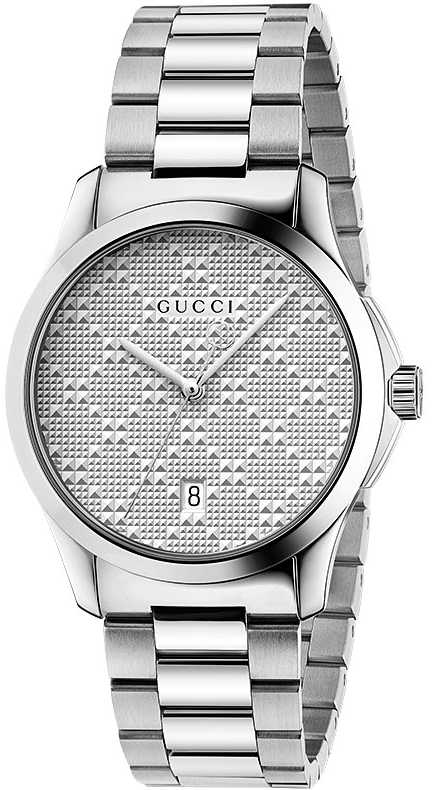 G TIMELESS QUARTZ 38MM STEEL SILVER STEEL