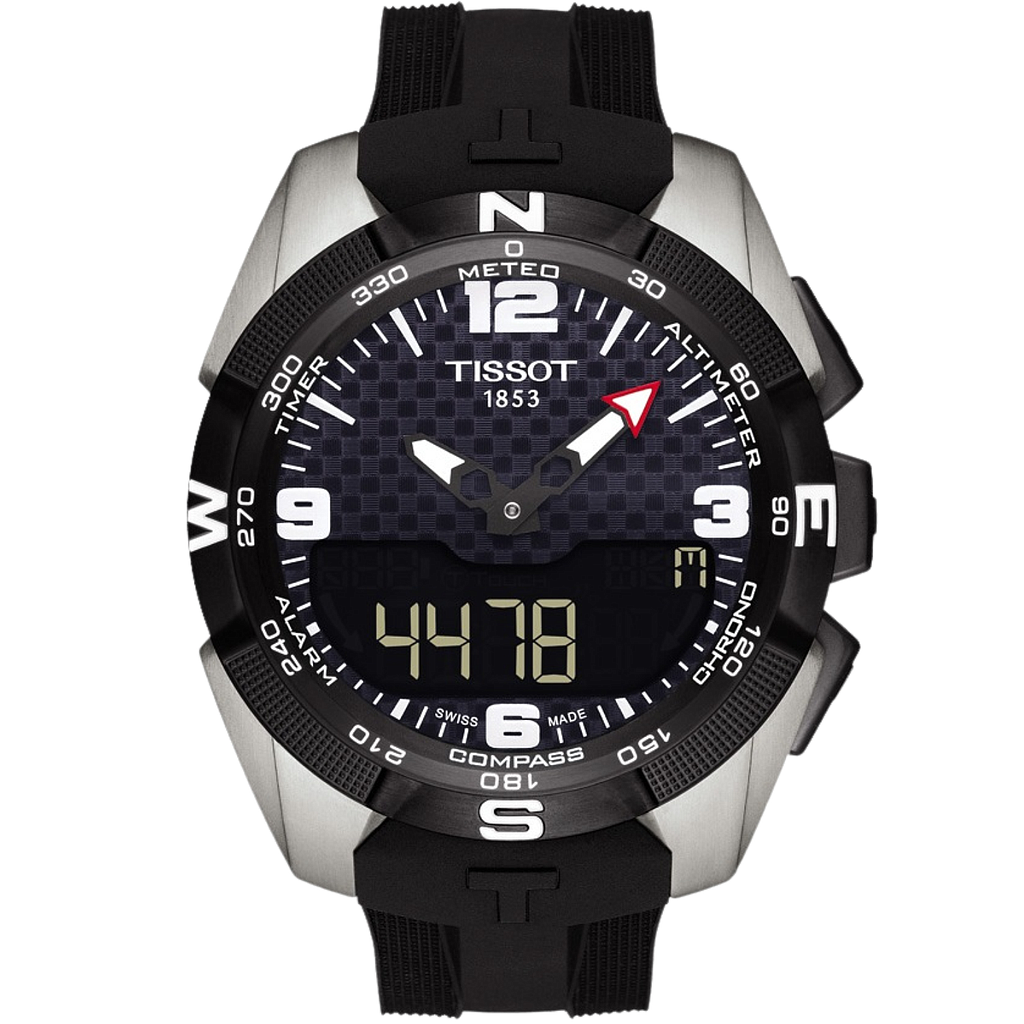 T-TOUCH EXPERT SOLAR NBA QUARTZ 45MM TITANIUM BLACK RUBBER