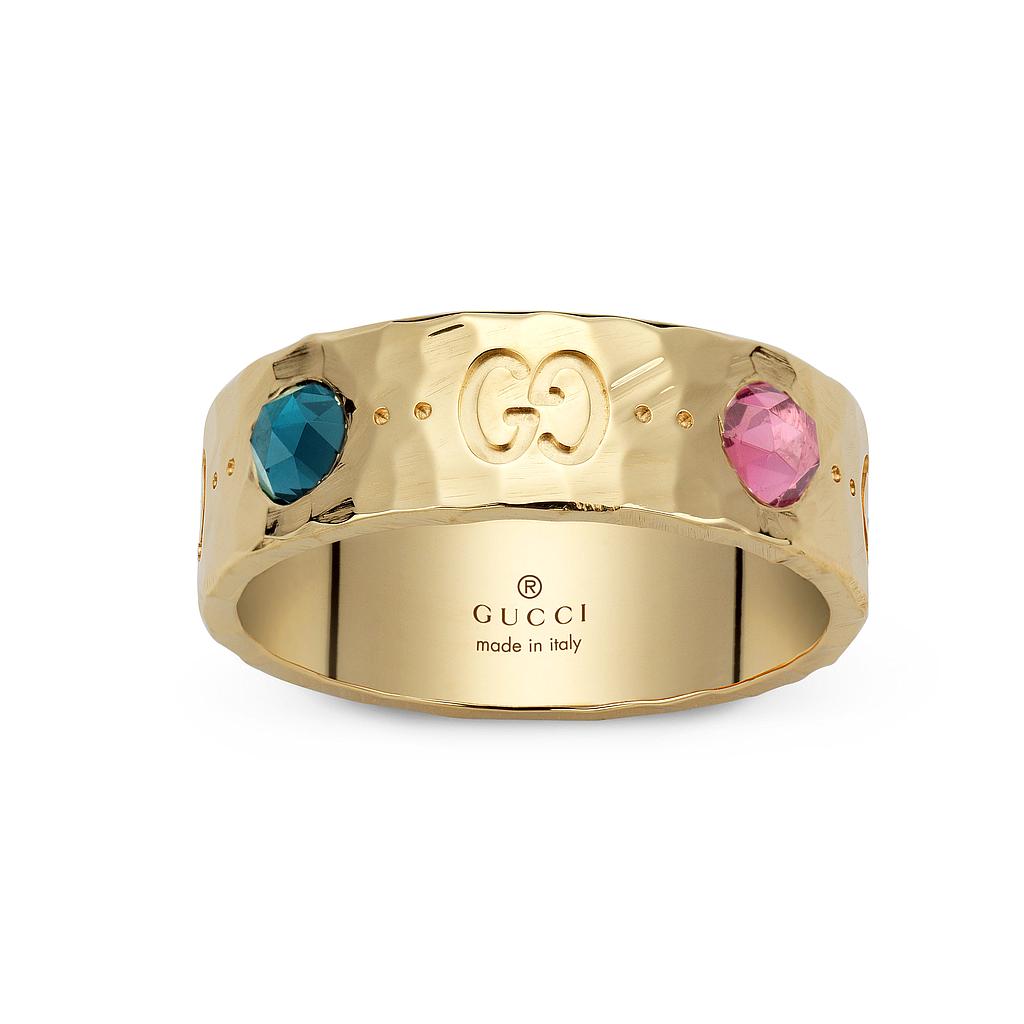 GUCCI ICON RING 5.0 18K YELLOW GOLD 14