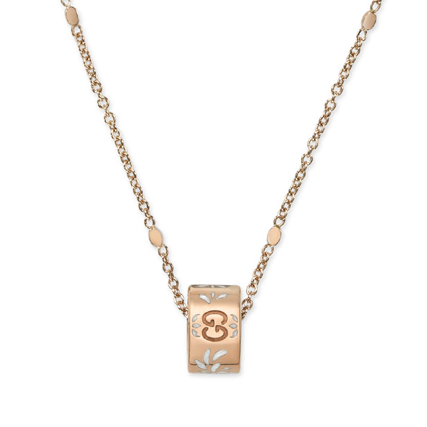 GUCCI ICON NECKLACE 7.0 18K ROSE GOLD 44CM