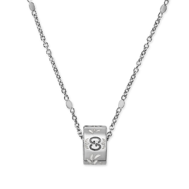 GUCCI ICON NECKLACE 7.0 18K WHITE GOLD 44CM