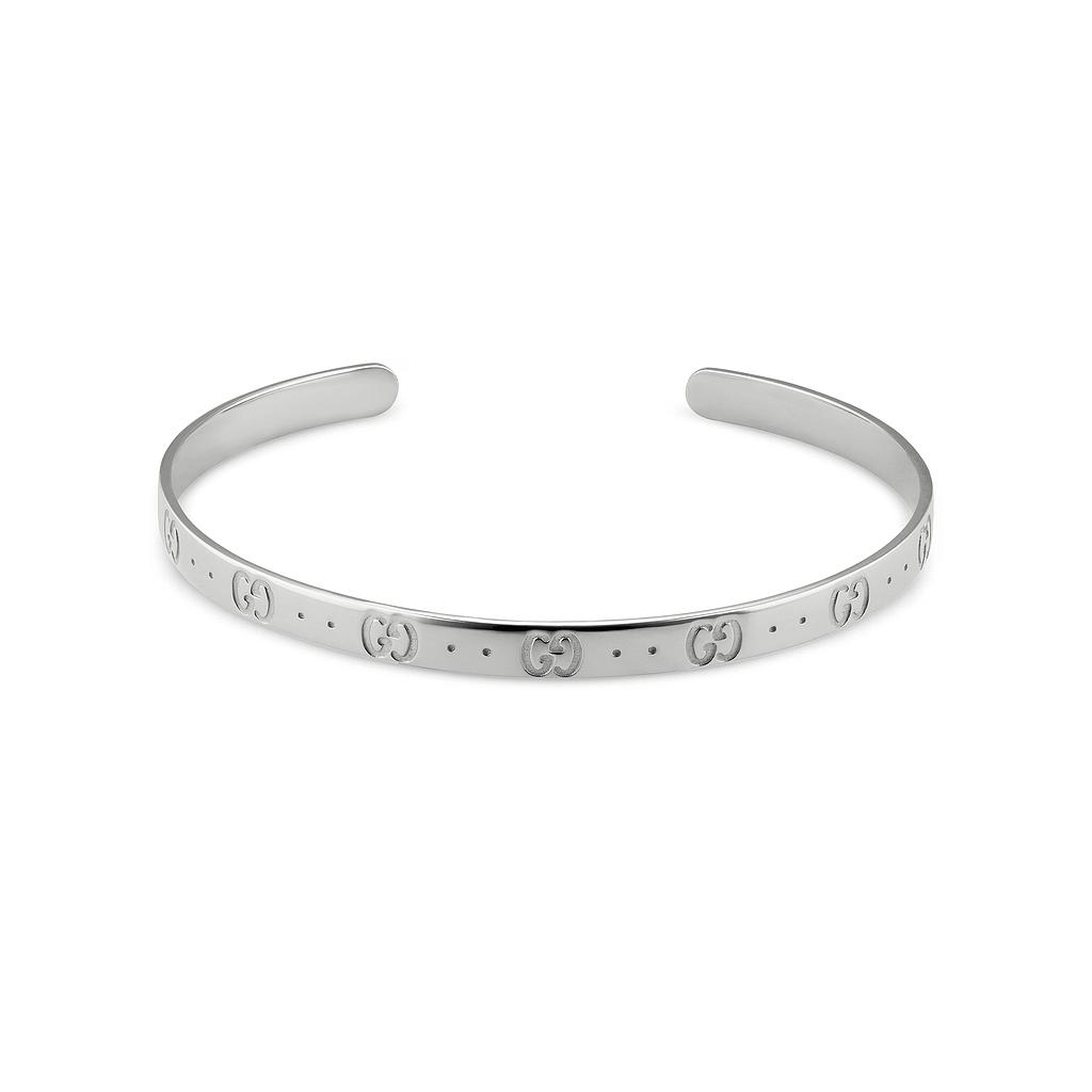 GUCCI ICON BANGLE 9.0 18K WHITE GOLD 4MM