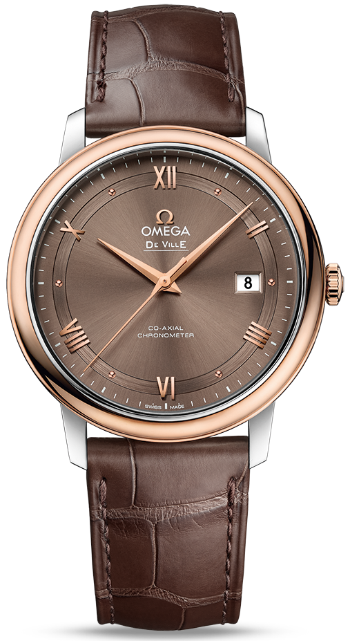 DE VILLE PRESTIGE CO AXIAL AUTOMATIC 39,5MM STEEL BROWN LEATHER