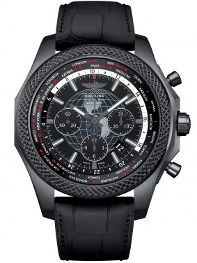 TRANSOCEAN B05 UNITIME AUTOMATIC 49MM STEEL BLACK BLACK