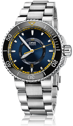 AQUIS GREAT BARRIER REEF AUTOMATIC 46MM STEEL BLUE STEEL