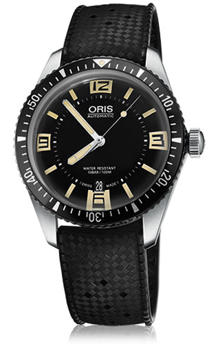 DIVERS SIXTY FIVE AUTOMATIC 40MM STEEL BLACK RUBBER