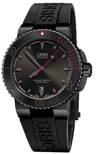 AQUIS EL HIERRO AUTOMATIC 43MM STEEL BLACK RUBBER