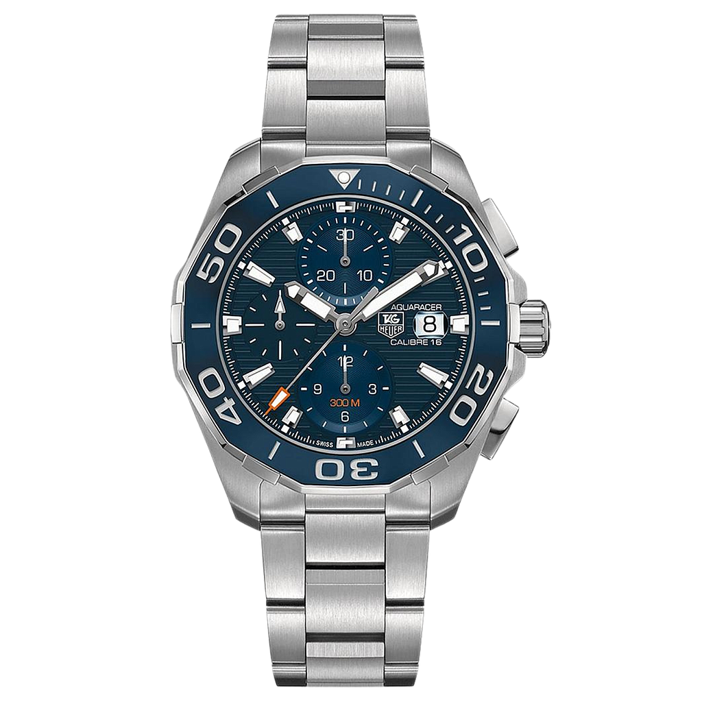 AQUARACER 300M CALIBRE 16 CHRONOGRAPH AUTOMATIC 43MM STEEL BLUE STEEL