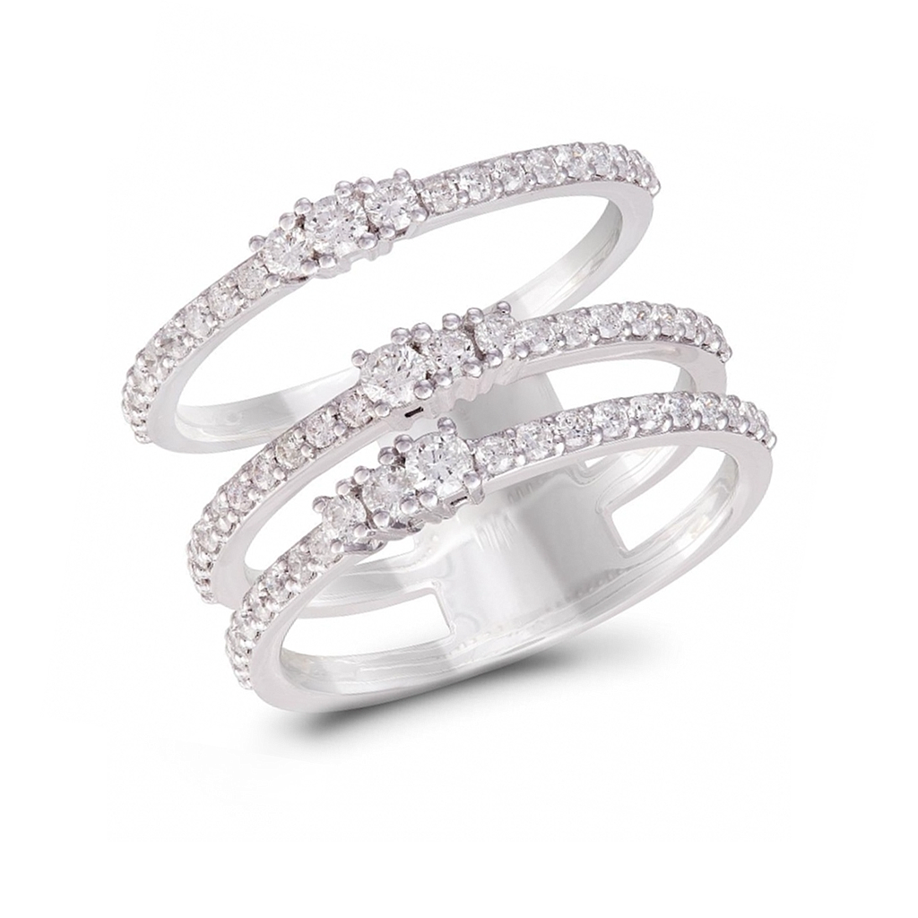 GENEVE RING STONES 6.26 18K WHITE GOLD 15