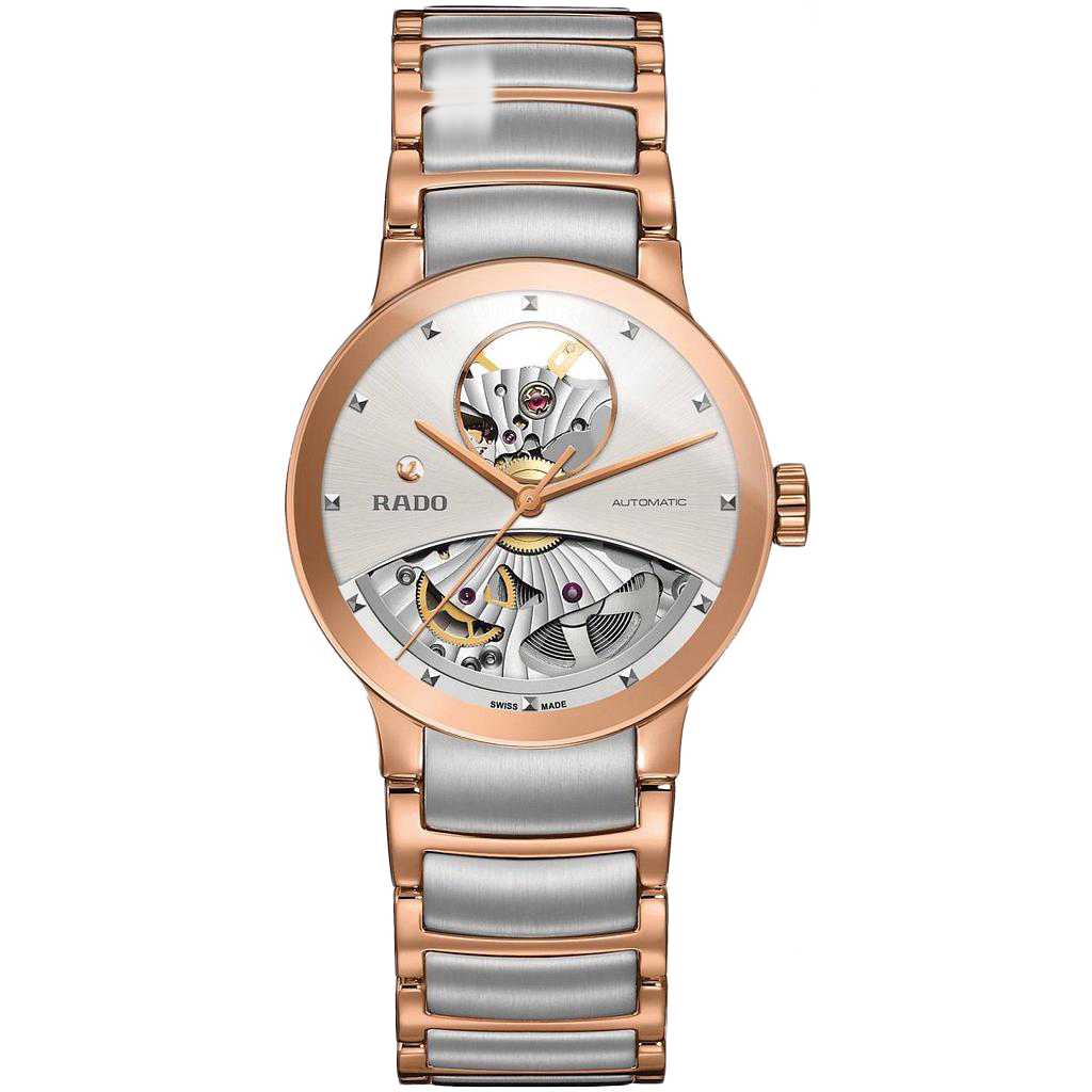 CENTRIX AUTOMATIC OPEN HEART AUTOMATIC 33MM STEEL & PVD SILVER STEEL & PVD